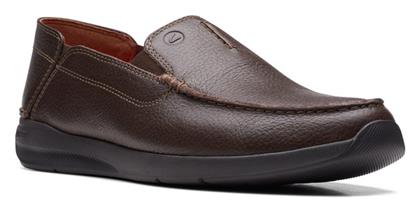 Clarks Ανδρικά Μοκασίνια σε Καφέ Χρώμα