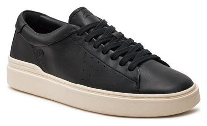 Clarks Ανδρικά Sneakers Black Leather