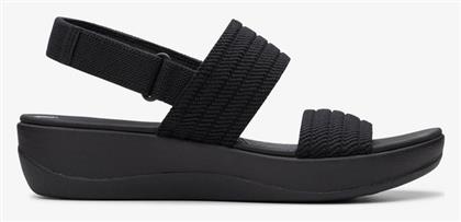 Clarks Arla Ανατομικά Σανδάλια Μαύρα