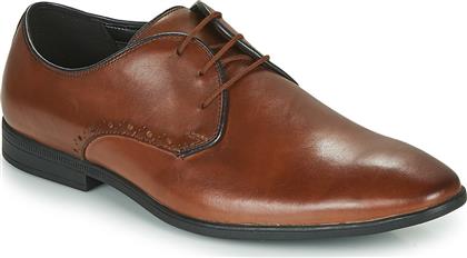 Clarks Bampton Park Δερμάτινα Ανδρικά Σκαρπίνια Καφέ από το Spartoo