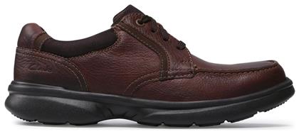 Clarks Bradley Δερμάτινα Ανδρικά Casual Παπούτσια Ταμπά από το Mustshoes