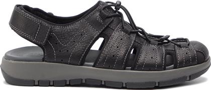 Clarks Brixby Cove 261338917 Black Leather από το Epapoutsia