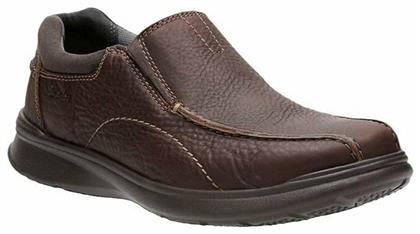 Clarks Cotrell Step Δερμάτινα Ανδρικά Casual Παπούτσια Καφέ
