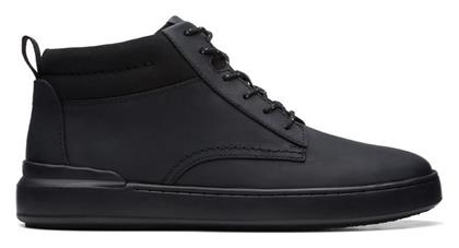 Clarks CourtLite Mid Μαύρα Ανδρικά Μποτάκια από το Mustshoes