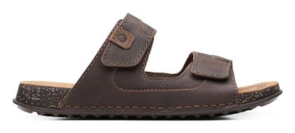 Clarks Crestview Easy Δερμάτινα Γυναικεία Σανδάλια σε Καφέ Χρώμα από το Mustshoes