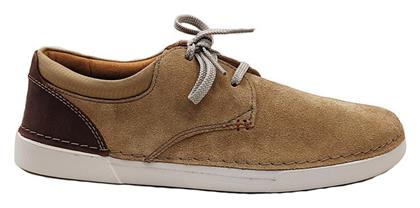 Clarks Gereld Δερμάτινα Ανδρικά Casual Παπούτσια Ανατομικά Dark Sand από το Parex