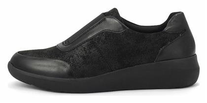 Clarks Γυναικεία Slip-On Μαύρα