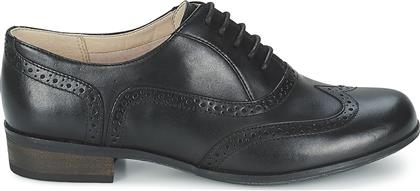 Clarks Hamble Oak Δερμάτινα Ανατομικά Παπούτσια σε Μαύρο Χρώμα από το Spartoo