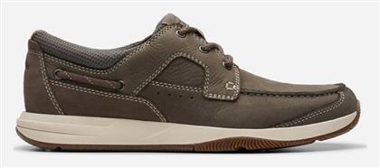 Clarks SAILVIEW LACE Ανδρικά Μοκασίνια Καφέ