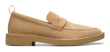 Clarks Suede Ανδρικά Casual Παπούτσια Μπεζ