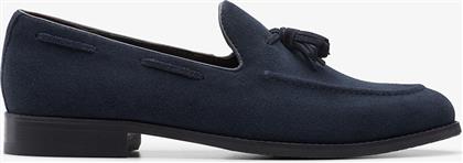 Clarks Suede Ανδρικά Loafers σε Μπλε Χρώμα από το MyShoe