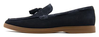 Clarks Suede Ανδρικά Loafers σε Μπλε Χρώμα