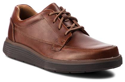 Clarks Un Abode Ease Δερμάτινα Ανδρικά Casual Παπούτσια Καφέ