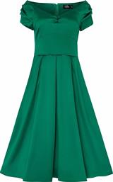 classic chic satin vintage φόρεμα Eveline emerald από το PerfectDress