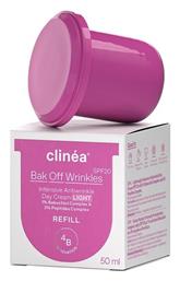 Clinea Bak Off Wrinkles Light Light Refill Αντιγηραντική Κρέμα Ημέρας 50ml