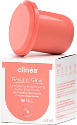 Clinea Reset N' Glow Refill Sorbet Κρέμα Προσώπου Ημέρας για Αντιγήρανση & Λάμψη 50ml από το Pharm24