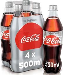 Coca Cola Light Μπουκάλι Cola με Ανθρακικό Χωρίς Ζάχαρη 4x500ml Κωδικός: 24772416 από το e-Fresh