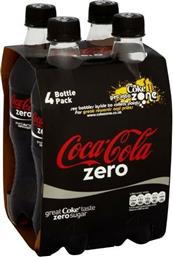 Coca Cola Zero Μπουκάλι Cola με Ανθρακικό Χωρίς Ζάχαρη 4x500ml Κωδικός: 25728268 από το e-Fresh