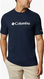 Columbia Basic Ανδρικό T-shirt Κοντομάνικο Navy Μπλε
