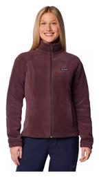 Columbia Benton Springs Full Fleece Γυναικεία Ζακέτα με Φερμουάρ Purple