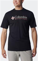 Columbia Csc Basic Ανδρική Μπλούζα Κοντομάνικη Μαυρο από το Clodist