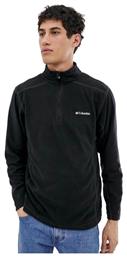 Columbia Klamath Range II Half Zip Ανδρική Μπλούζα Μακρυμάνικη με Φερμουάρ Μαύρη από το Spartoo