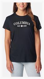 Columbia Trek Γυναικείο T-shirt Μαυρο