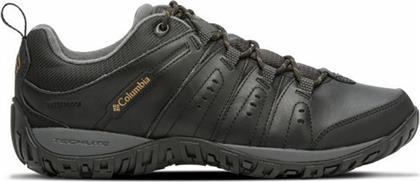Columbia Woodburn II Ανδρικά Ορειβατικά Παπούτσια Αδιάβροχα Black / Caramel από το Epapoutsia
