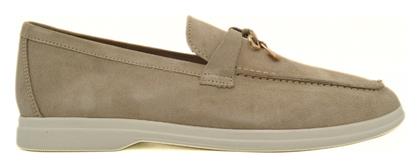 Commanchero Original Δερμάτινα Γυναικεία Loafers σε Μπεζ Χρώμα