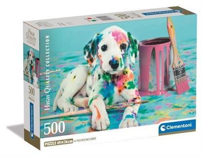 Compact The Funny Dalmatian Puzzle 2D The Funny Dalmatian 500pcs