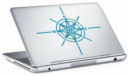 Compass, Sticker, Αυτοκόλλητα Laptop, 25 x 17 εκ. [8,9 Inches]