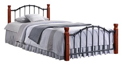 Concordi Μονό για Στρώμα 90x200cm Μαύρο/βελανιδιά