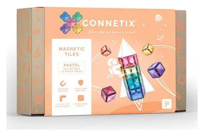 Connetix Μαγνητικό Παιχνίδι Κατασκευών Pastel Square για Παιδιά 3+ Ετών