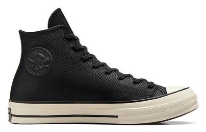 Converse Chuck 70 Leather Ανδρικά Sneakers Μαύρα