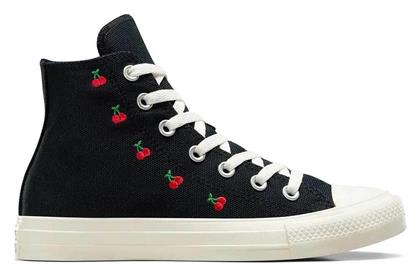 Converse Chuck Taylor All Star Cherries Γυναικεία Sneakers Μαύρα