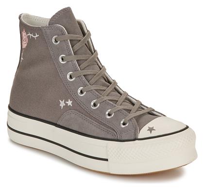 Converse Chuck Taylor All Star Lift Μποτάκια Γκρι