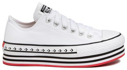 Converse Chuck Taylor All Star Logo Play Flatforms Sneakers White / Black από το New Cult