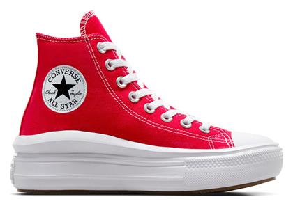 Converse Chuck Taylor All Star Move Γυναικεία Flatforms Sneakers Red / White / Gum από το Z-mall