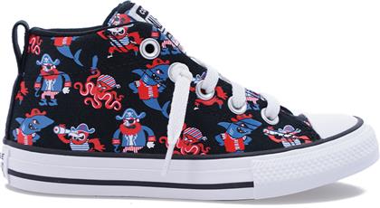 Converse Παιδικά Sneakers High Chuck Taylor για Αγόρι Μαύρα