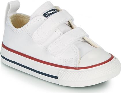 Converse Παιδικά Sneakers Toddlers' Easy-On Chuck Taylor All Star Top με Σκρατς Λευκά από το Cosmos Sport