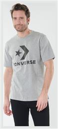 Converse Star Chevron Ανδρικό T-shirt Γκρι με Λογότυπο