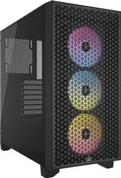 Corsair 3000D Airflow TG RGB Gaming Midi Tower Κουτί Υπολογιστή με Πλαϊνό Παράθυρο Μαύρο