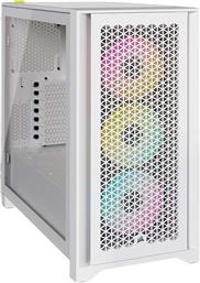 Corsair 4000D RGB Airflow Gaming Midi Tower Κουτί Υπολογιστή με Πλαϊνό Παράθυρο Λευκό από το e-shop