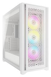 Corsair 5000D RGB Airflow Gaming Midi Tower Κουτί Υπολογιστή με Πλαϊνό Παράθυρο Λευκό