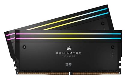 Corsair Dominator Titanium RGB 96GB DDR5 RAM με 2 Modules (2x48GB) και Ταχύτητα 6400 για Desktop