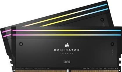 Corsair Dominator Titanium RGB XMP 32GB DDR5 RAM με 2 Modules (2x16GB) και Ταχύτητα 6600 για Desktop