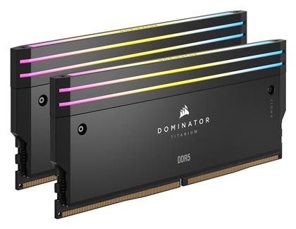 Corsair Dominator Titanium RGB XMP 64GB DDR5 RAM με 2 Modules (2x32GB) και Ταχύτητα 6600 για Desktop