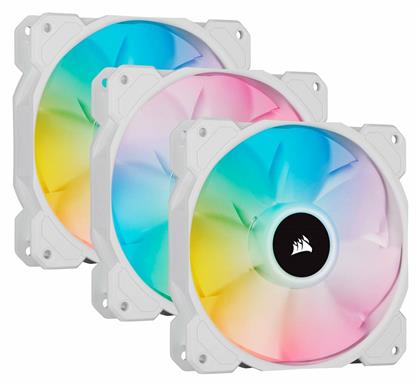 Corsair iCUE SP120 RGB Elite Performance Case Fan 3τμχ Λευκό