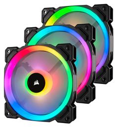 Corsair LL120 RGB Dual Light Loop with Lighting Node PRO Case Fan με Σύνδεση 4-Pin PWM 3τμχ