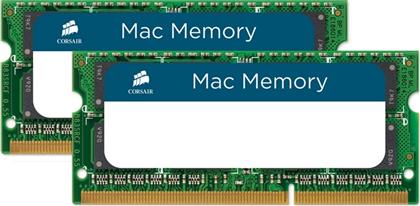 Corsair Mac Memory 8GB DDR3 RAM με 2 Modules (2x4GB) και Ταχύτητα 1066 για Laptop